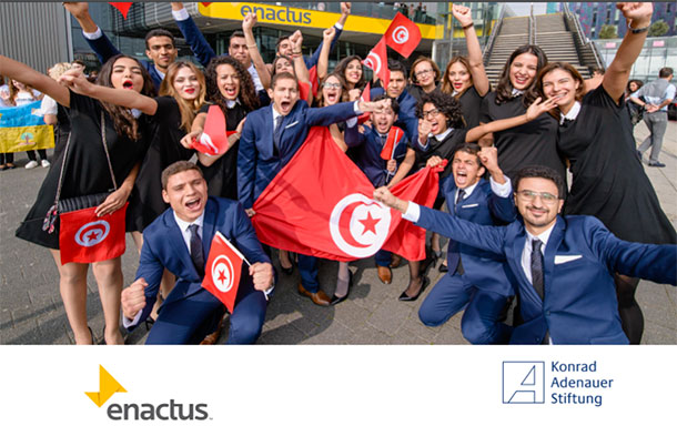 Enactus Tunisie et la Konrad-Adenauer-Stiftung organisent une table ronde sous le thème ''L’avenir des relations Tunisie-UE vu par les jeunes''