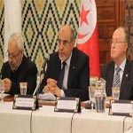 Entouré de Ghannouchi et Ben Jaafer, Jebali rencontre les partis politiques