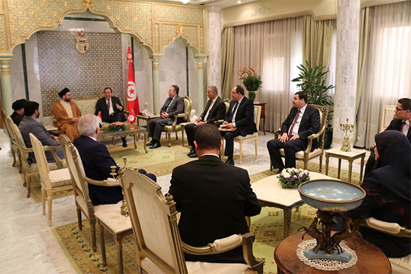 وزير الخارجية يستقبل رئيس التحالف الوطنى العراقى