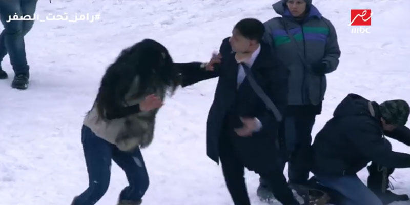 بالفيديو..ياسمين صبري أولى ضحايا رامز تحت الصفر