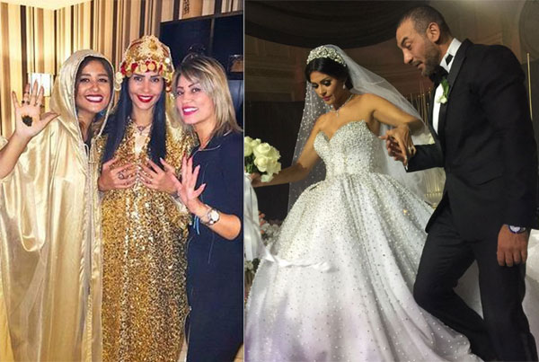 بالصور: حفل زفاف الممثلة التونسية ''ساندي'' برجل أعمال مصري