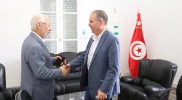 Rached Ghannouchi rencontre Noureddine Tabboubi