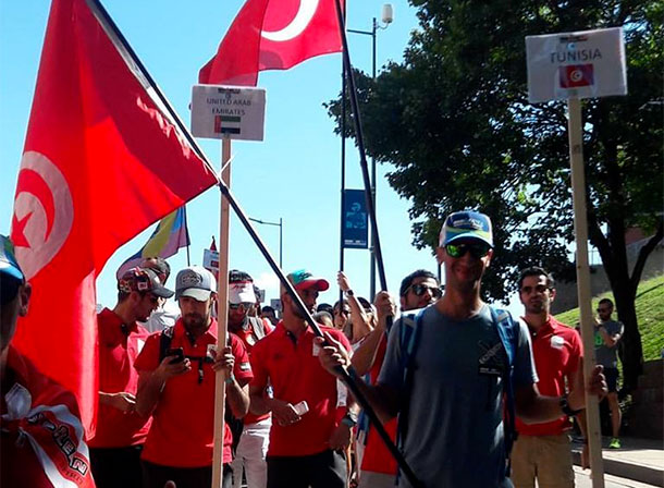 En vidéo : L'athlète tunisien Lassaad Gaiji participe au Championnat du Monde IRONMAN 70.3 de triathlon 2017