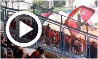 Ambiance de Alahly Benghazi vs Al Ahly Cairo au Stade Chedly Zouiten