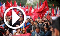En vidéo Marche Al Joumhouri, Al Massar et le Front populaire