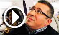 Interview de Chiheb Slama à bord du A330 Syphax de Montréal à Tunis