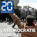 La Tunisie fait la une de 20 minutes d'aujourd'hui mais en mal