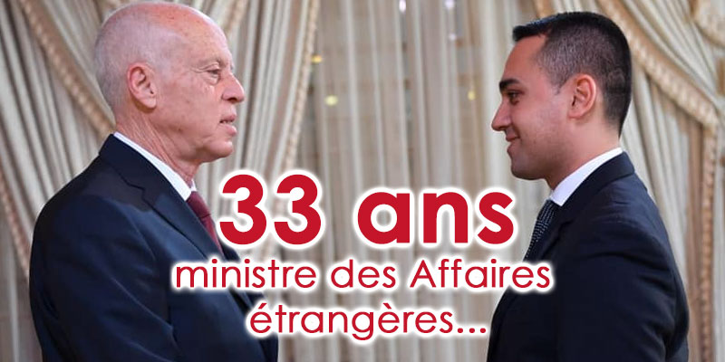 Luigi Di Maio, 33 ans et ministre Italien à la rencontre de Kais Said