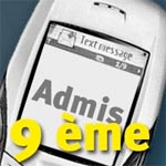 Détails pour recevoir les résultats du concours de la 9ème par SMS 