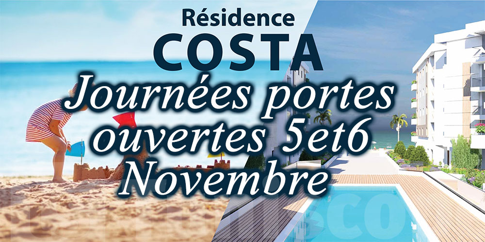 Weekend portes ouvertes, Résidence Costa, pieds dans l’eau 