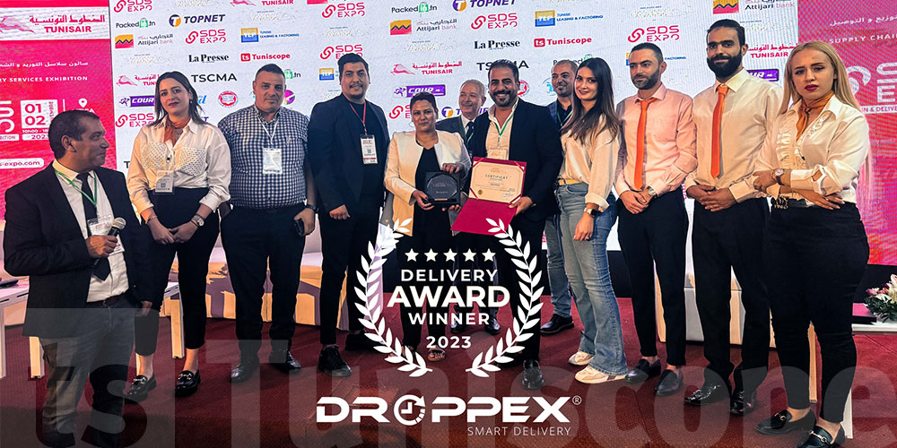 Droppex a été honorée en tant que meilleure entreprise de services de transport et de logistique de colis pour l'année 2023