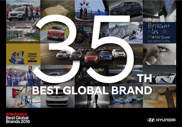 La valeur mondiale de la marque Hyundai Motor continue à croître