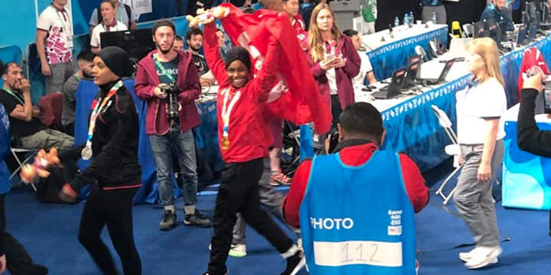 Ghofrane Belkhir gagne l'or aux Jeux olympiques de la jeunesse 
