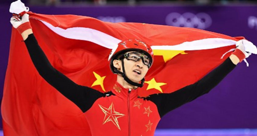 داجينغ وو يحطم الرقم القياسي مرتين ويهدي الصين اول ذهبية