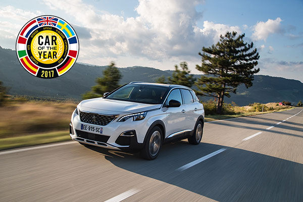 Le nouveau SUV PEUGEOT 3008 “Car of the Year 2017”