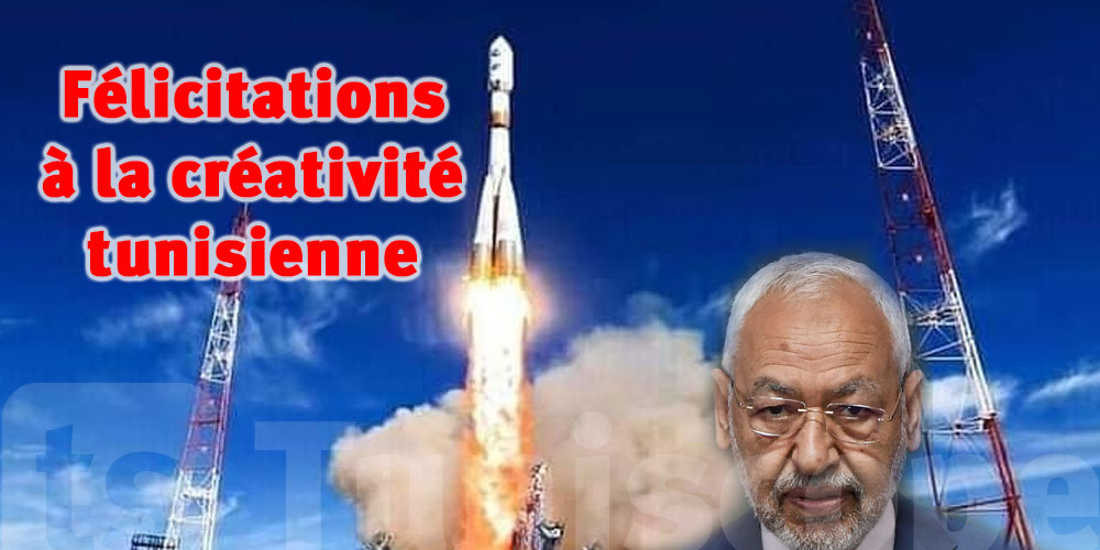 Rached Ghannouchi félicite le lancement du premier satellite tunisien