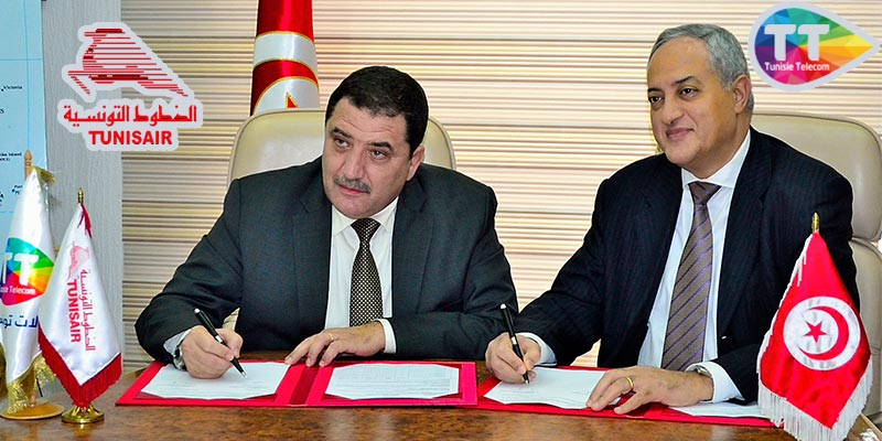 TUNISAIR et Tunisie Telecom signent un nouvel accord de partenariat en matière de la sécurité des informations