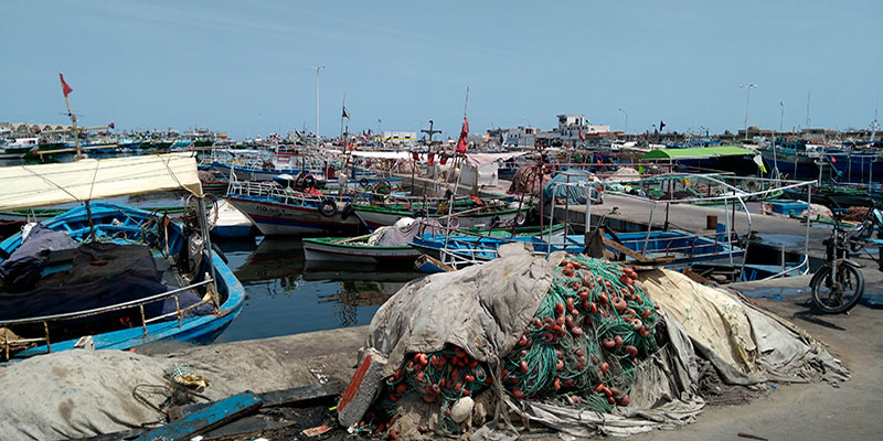 Travaux d'élargissement arrêtés au port de Téboulba