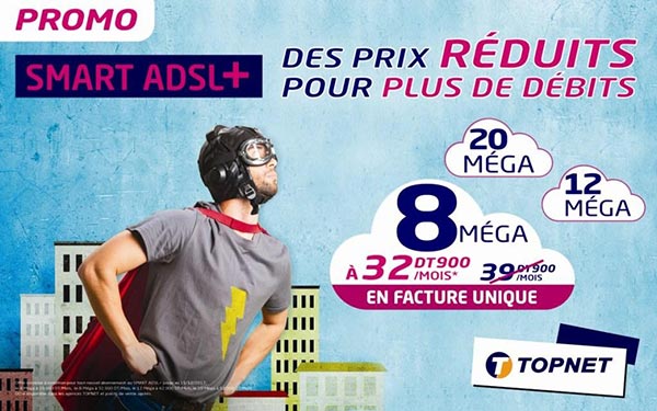 Promo TOPNET : des remises exceptionnelles pour plus de débits 