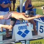 Le nageur tunisien Aziz Achour, médaille d’argent à la 7ème Coupe de la COMEN d'eau libre 