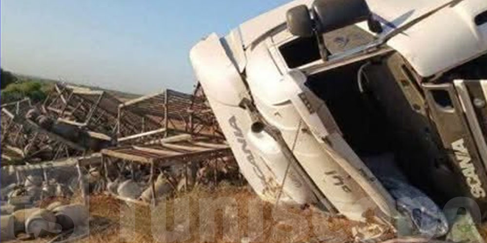 Camion de bouteilles de gaz renversé en direction de Tunis : que s’est-il passé ?