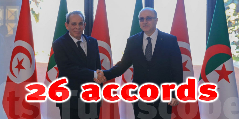 L'Algérie et la Tunisie paraphent 26 accords pour renforcer leur collaboration