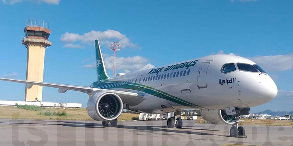 En photos : Les détails de la panne de l'avion Iraqi Airways à l'Aéroport Tunis-Carthage