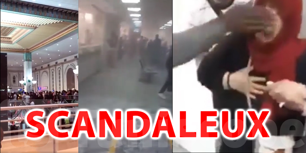 En vidéo : Des voyageurs ont attaqué un sécuritaire à l'aéroport Tunis Carthage