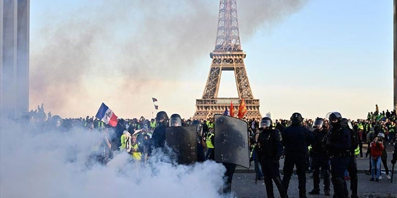 مواجهات بين ''السترات الصفراء'' وقوات الأمن في باريس