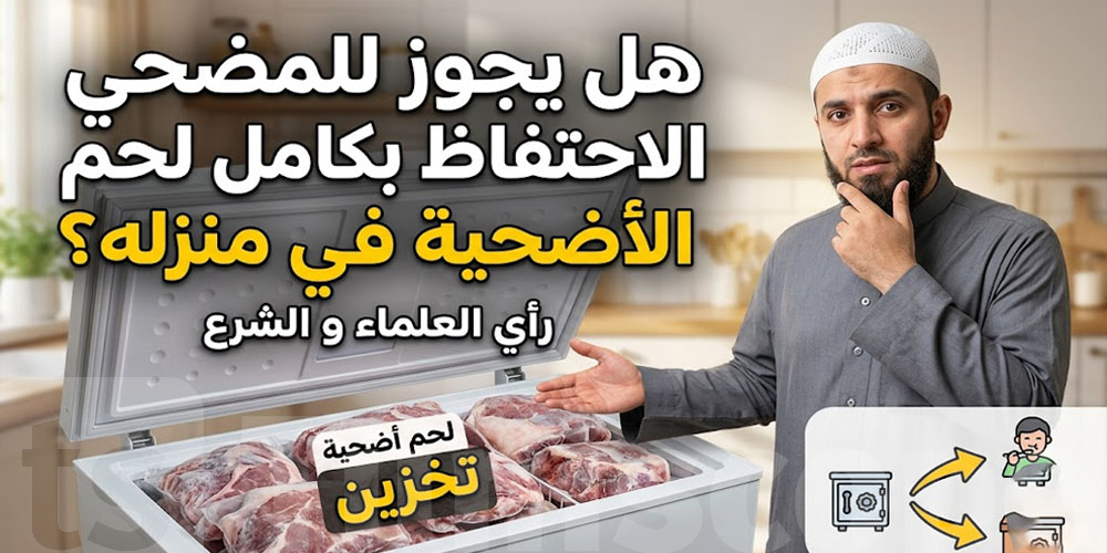 هل يجوز للمضحي الاحتفاظ بكامل لحم الأضحية في منزله ؟