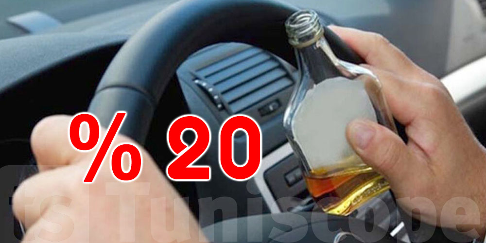نسبة صادمة: 20% من السوّاق في تونس في حالة كحولية ليلاً!