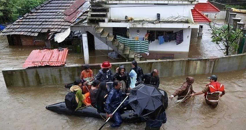 164 قتيلاً في الفيضانات بولاية كيرالا الهندية