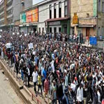 مظاهرة في أديس أبابا احتجاجا على مقتل 30 إثيوبيا
