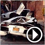Insolite : une Lamborghini Aventador coupée en deux dans un accident