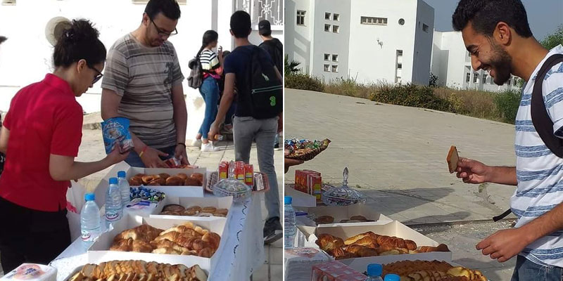 En photos...BAC 2019, le petit-déjeuner distribué gratuitement devant un lycée à Nabeul