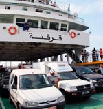 Port de Sfax : Une camionnette glisse du bac et fait naufrage