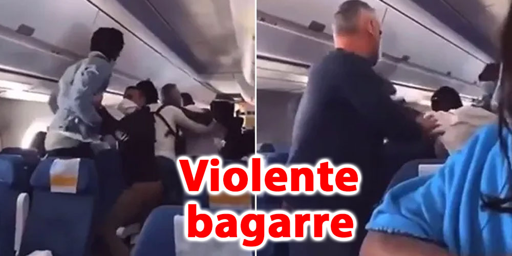 En vidéo: Une violente bagarre éclate en plein vol