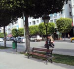 Bancs publics de retour à l'avenue Habib Bourguiba