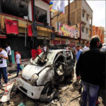 قتلى و جرحى في هجوم إنتحاري أمام معسكر للجيش الليبي ببنغازي