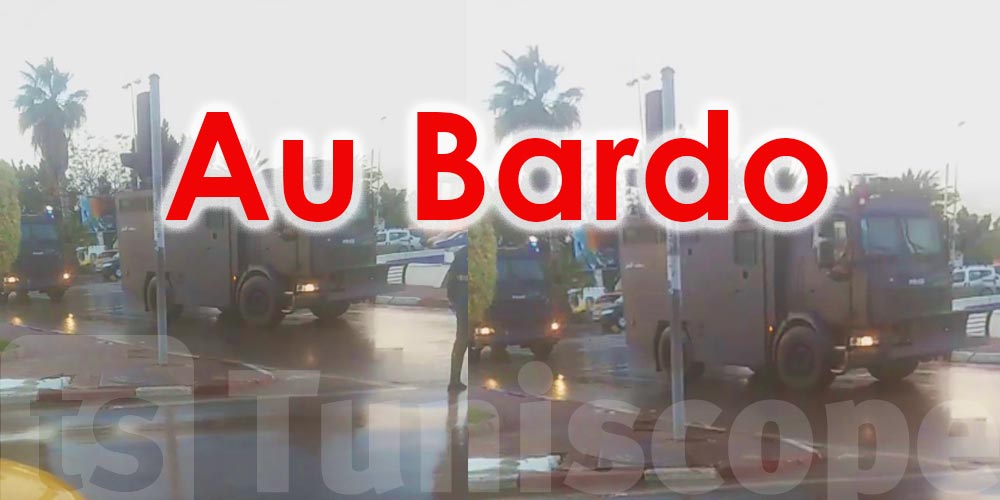 Au Bardo, face à des manifestants hurlants, on aligne des camions blindés
