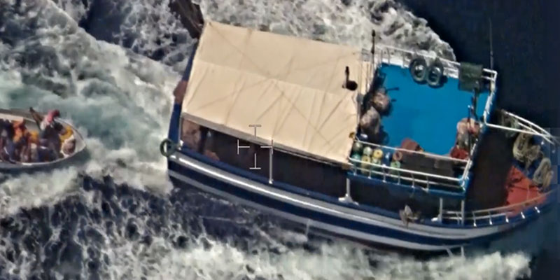En vidéo : Frontex diffuse une vidéo du bateau de pêche tunisien intercepté en Italie