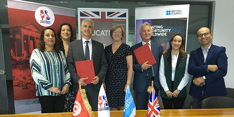 La Chambre de Commerce Tuniso- Britannique et le British Council signent une convention de partenariat