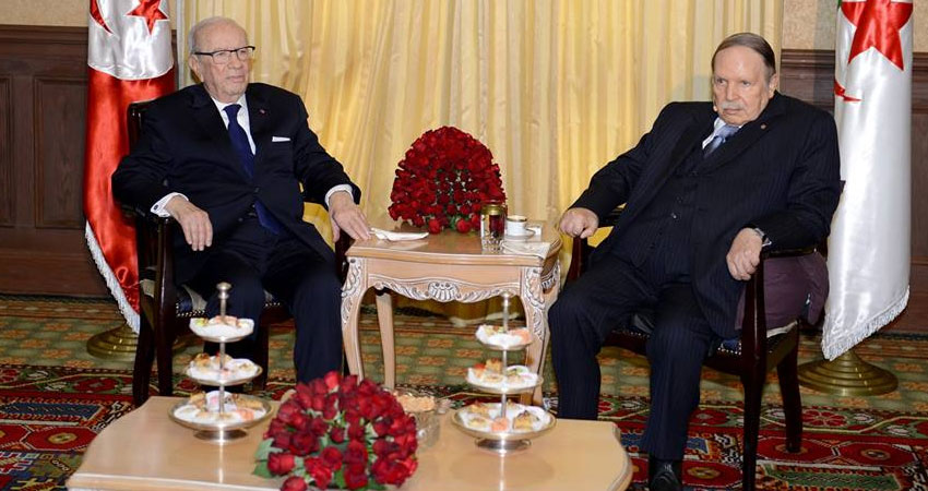 قائد السبسي يؤكد دعم تونس للجزائر في حربها على الإرهاب