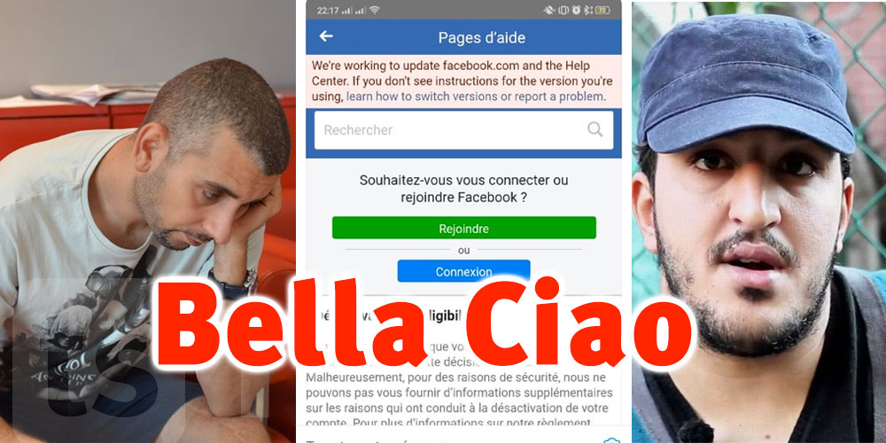 Facebook chante ''Bella Ciao'' pour Bendir man, Mekki et d'autres