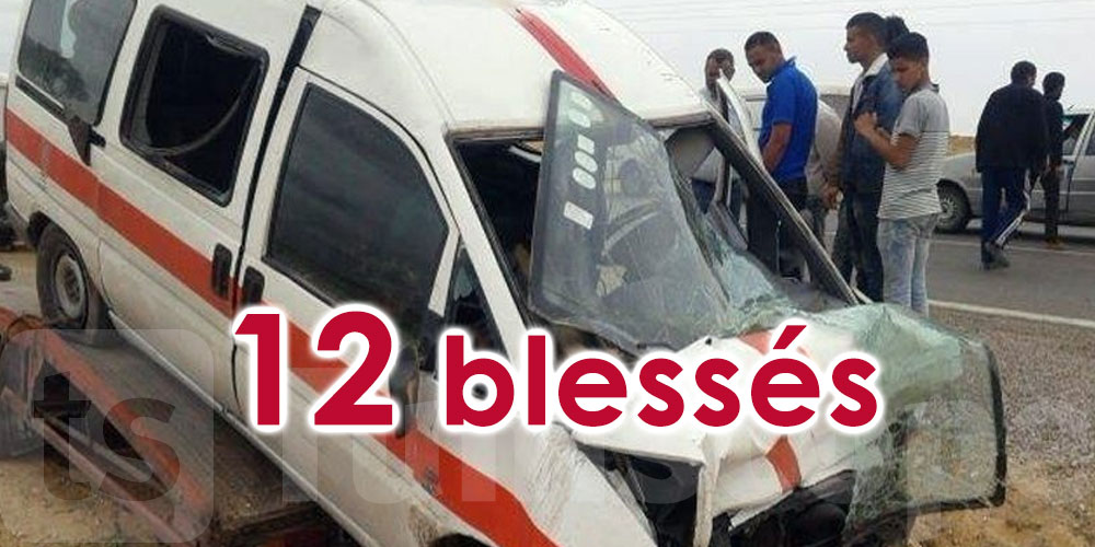 12 blessés dans un accident de la route