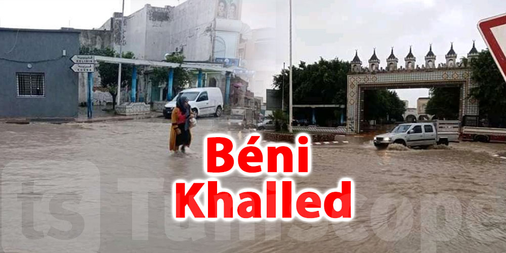 En photos: Les pluies inondent Béni Khalled 