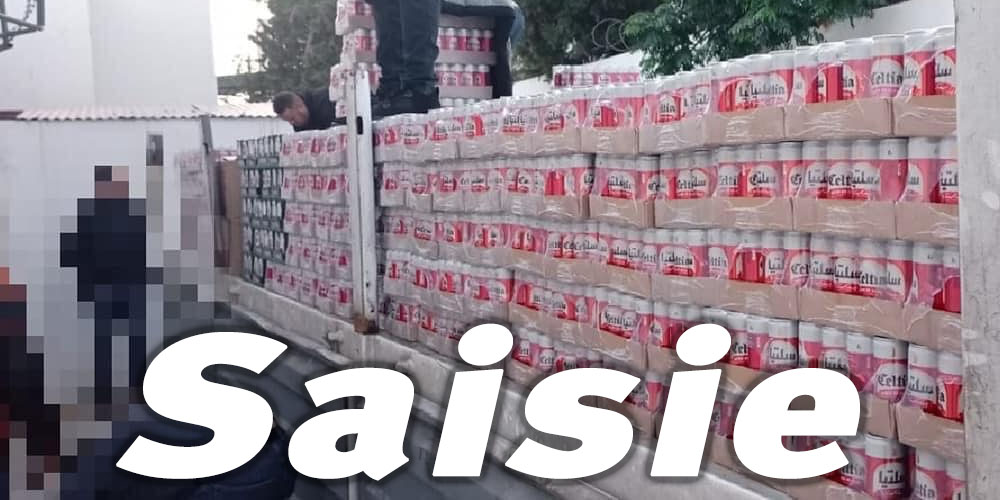 Tunisie : Saisie de 25 000 canettes de bières