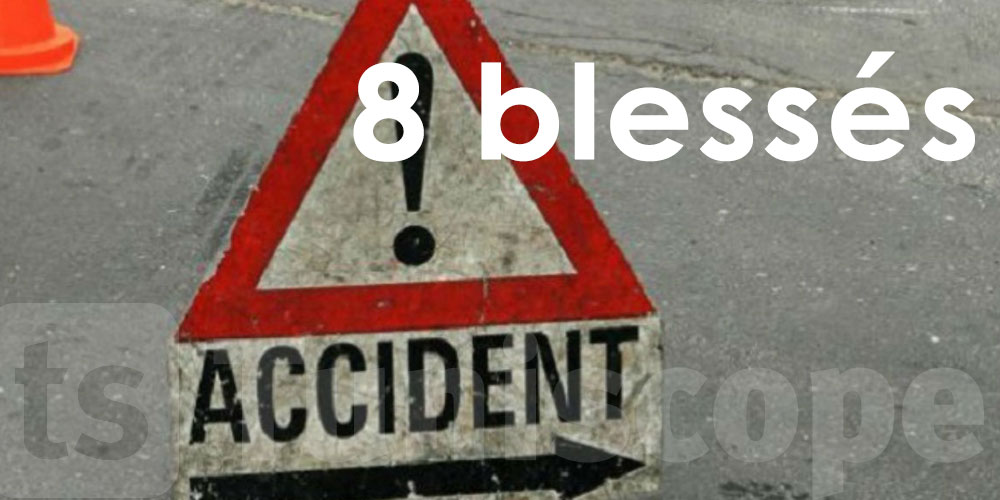 8 blessés dans un accident de la route à Jendouba