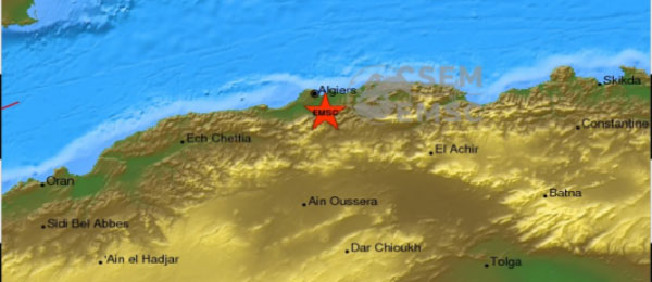 Algérie: un séisme de magnitude 4.7 enregistré à Blida