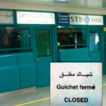 En photos : Fermeture des banques au niveau de l'aéroport